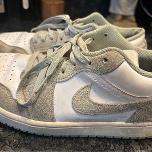 Nike Low-Top Air Jordan Sneakers in Light Gray and White